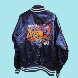 Satin Embroidered Grafitti Jacket